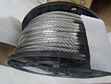 ✌ NEW CAMBELL 3/16" STAINLESS CABLE 250" REEL CONSTRUCTION LOAD 740 LPS 7000626
