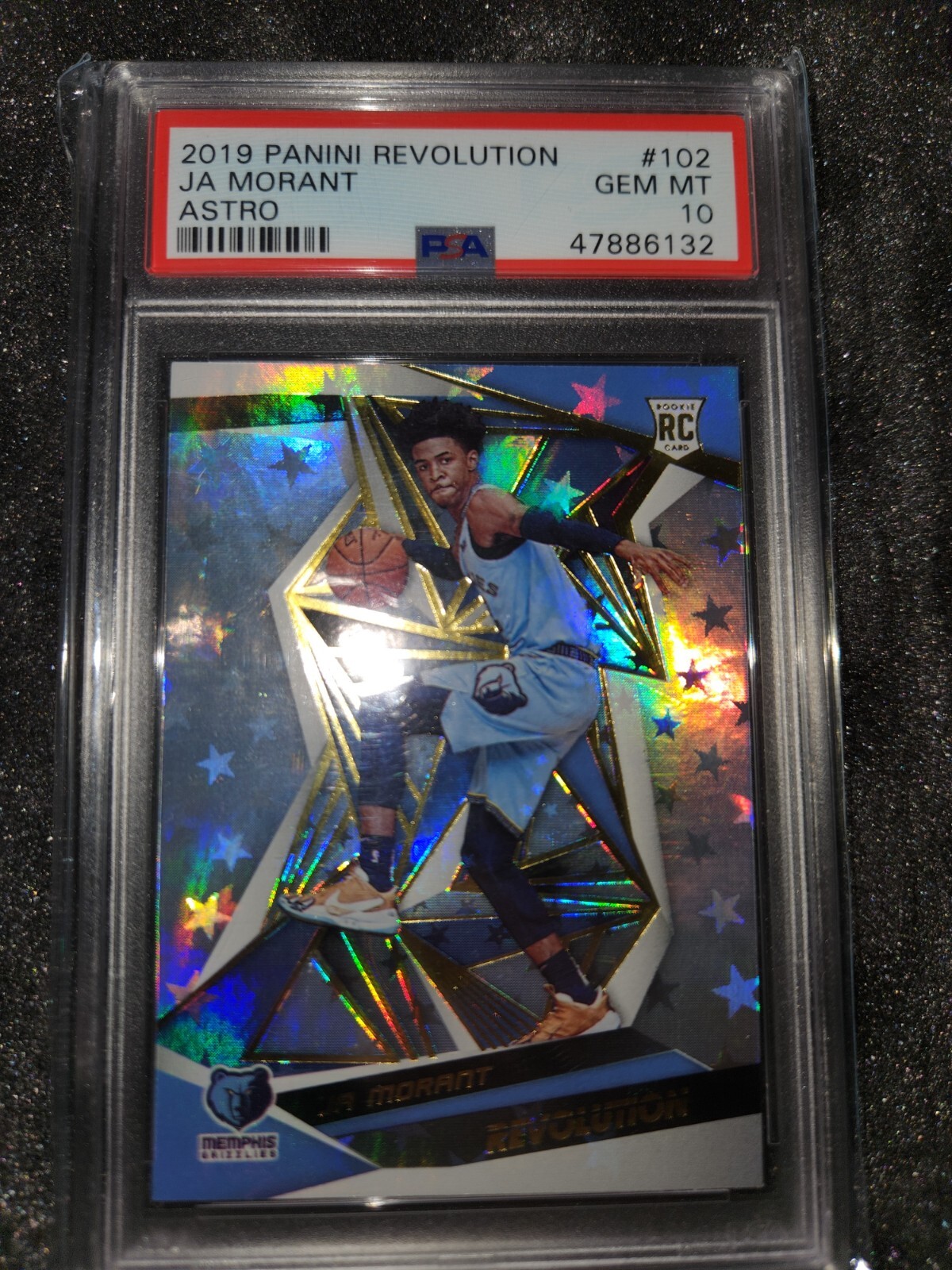 2019 panini revolution ja morant rookie astro 102 psa 10- pop 88