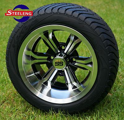 GOLF CART 12'' M/B TRANSFORMER WHEELS / RIMS and 215/40-12 LOW PROFILE TIRES (4) 