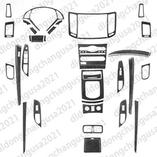 42Pcs Real Carbon Fiber Kits Full Interior Trim For Infiniti G37 Sedan 2010-2013