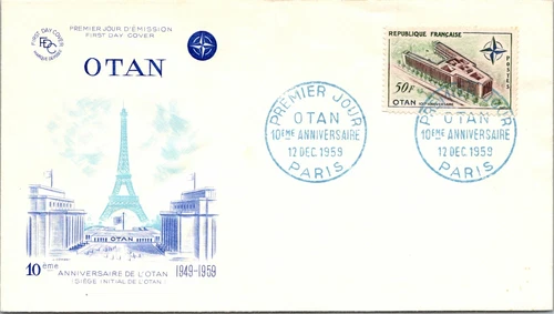 France FDC 1959 - 10th Anniversary Of NATO - F28843