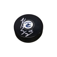TODD BERTUZZI Signed Vancouver Canucks Puck (FINE)