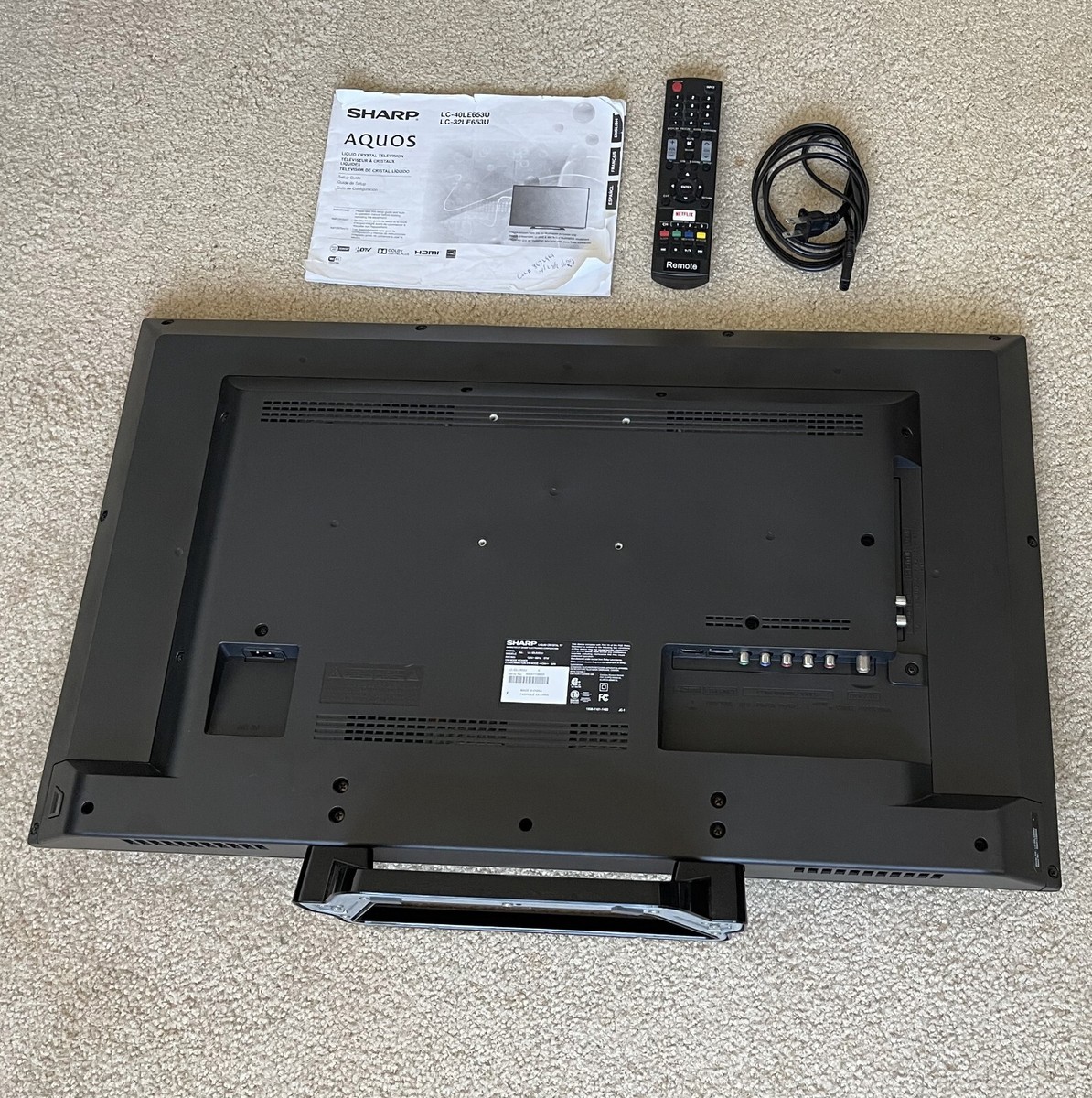 Sharp Liquid Crystal LAQUOS LE653 LC-40LE653U 33