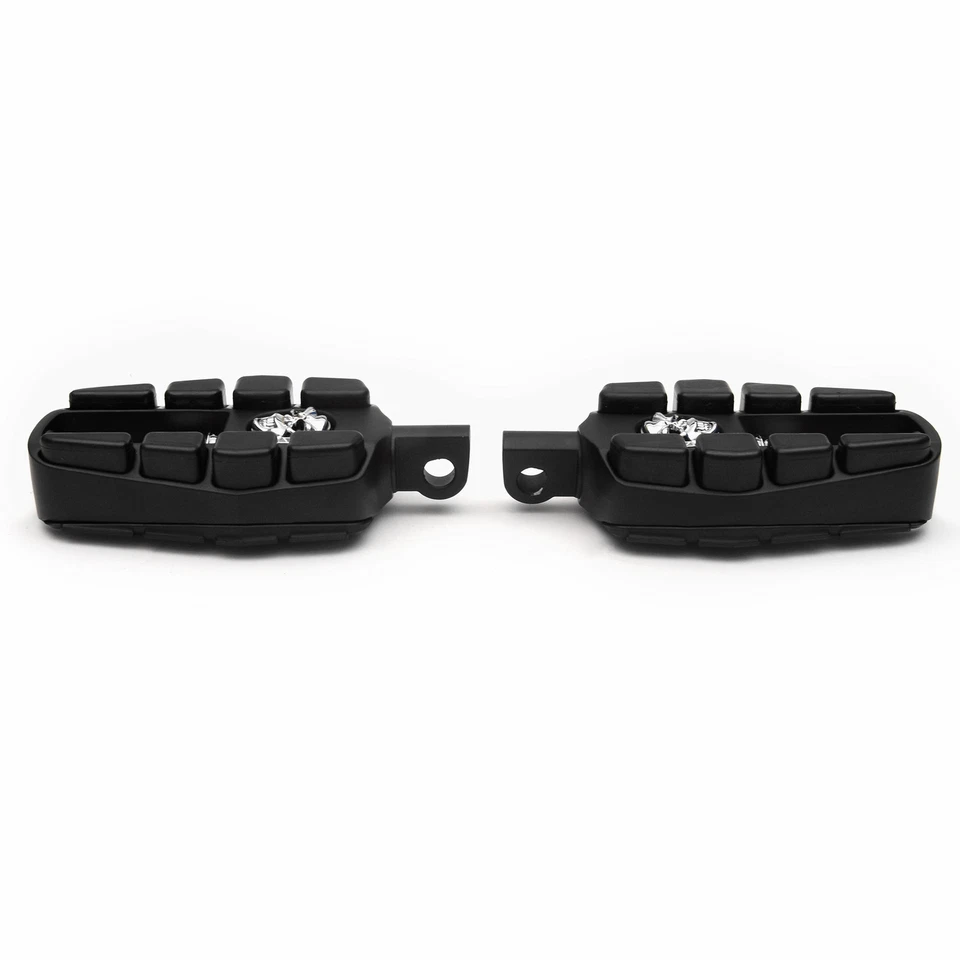 Clavijas de pie calavera negras para Harley Davidson VRSCF V-Rod Muscle 2009-2017 Foto 3 de 4