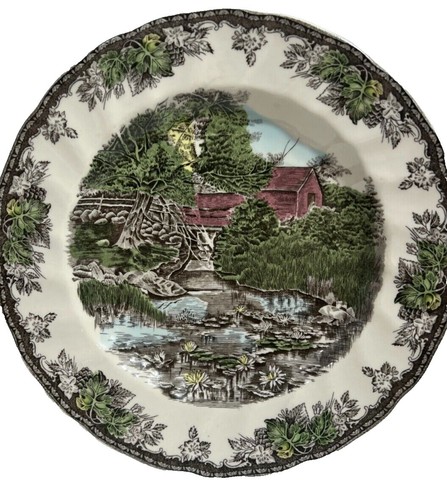 Vintage Johnson Bros Old English Countryside 10” Dinner Plate Good