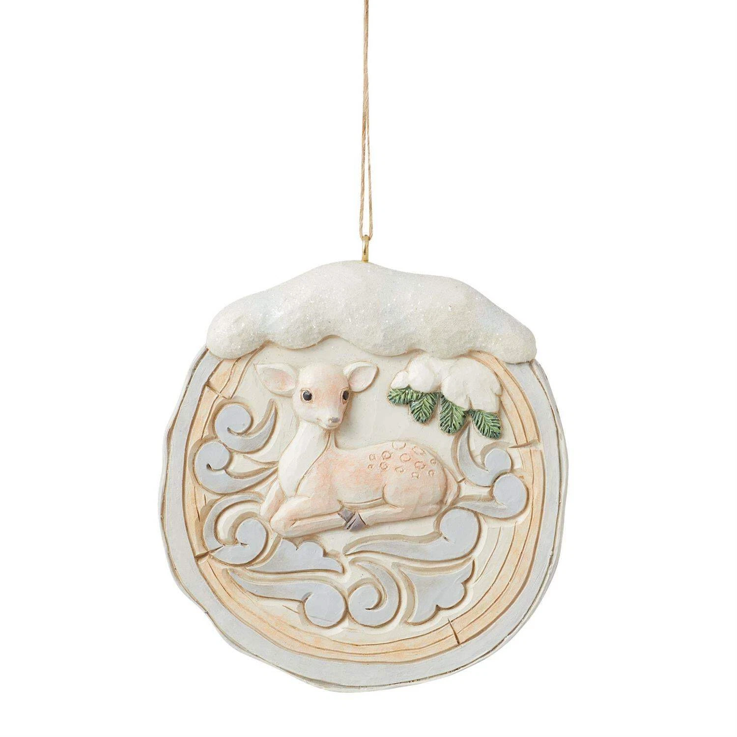 Wdlnd Birch Bark Scene Ornament - Thumbnail 4