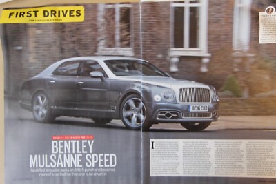 Original 2017 Autocar mag extracted Driving Report: BENTLEY MULSANNE SPEED
