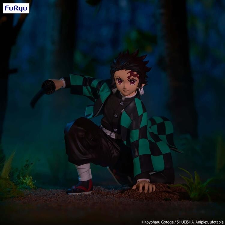 FuRyu Authentic Demon Slayer Tanjiro Kamado Noodle Stopper Figure