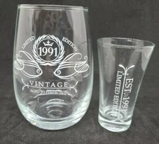 Paris Products Limited Edition 1961 Wine  Glass And Shot Glass