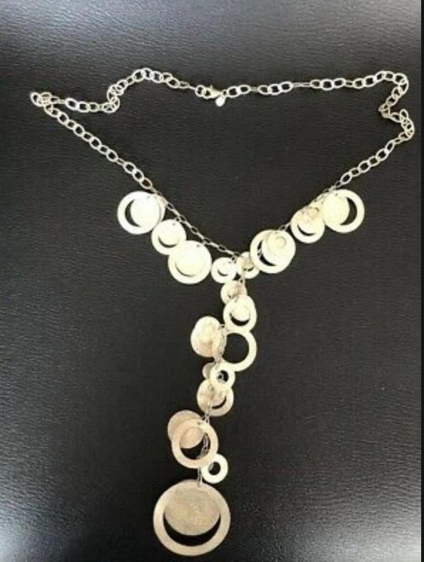 Silpada Sterling Silver Disc 25 inches Long Necklace N2110 eBay
