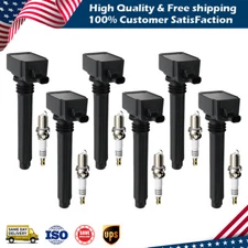 6X Ignition Coil+Iridium Spark Plug Fit For Chrysler Jeep Dodge Ram UF648