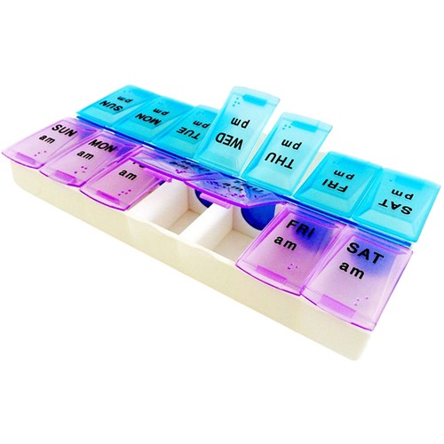 7 Days Per Week Pill Medicine Box Holder Storage Container Case Portabl^qk - Bild 3 von 8