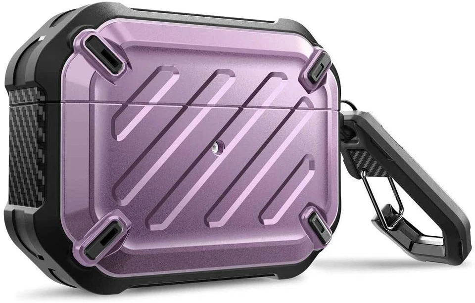 Apple AirPods Pro Estuche a prueba de golpes SUPCASE Unicornio Escarabajo Pro Resistente Clip Cubierta Foto 4 de 4