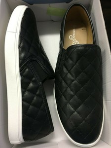 womens black quilted sneakers