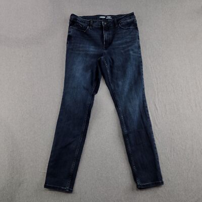Old Navy  Jeans Women's Size 12 Blue Dark Wash Rockstar Super Skinny High Rise 