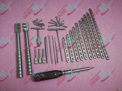 Large Fragment Locking Instruments set 4.5mm LCP Narrow Plate Lot of 222 Pcs