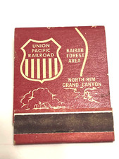 Vintage Matchbook Collectible Ephemera Union Pacific Railroad Grand Canyon