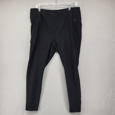 MONDETTA PERFORMANCE +LUXURY WOMEN'S PANTS BLACK SIZE XXL ATHLEISURE YOGA ACTIVE