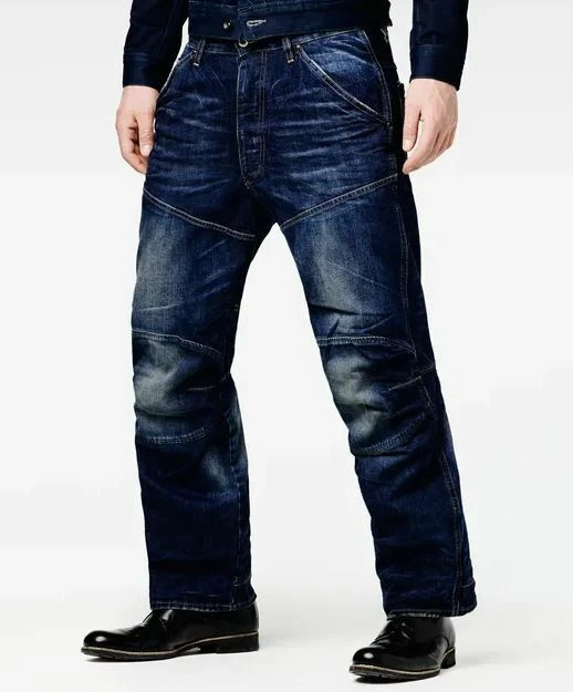G Star Raw Elwood 5620 3D Loose W30 L34 RRP 99 Mens Kerr Blue Denim Jeans