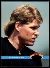 1991 Stadium #488 Cory Snyder White Sox OVERSIZE No Gold Error SET BREAK RARE!