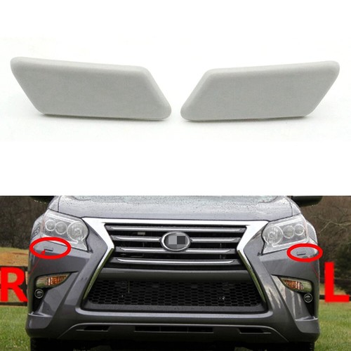 Left Headlight Washer Nozzle Cap Cover For 2014-2020 Lexus GX460 - White OEM Part - View #9