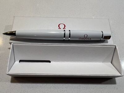 Omega White Ballpoint Pen Very Rare Never Used. Other Collectible