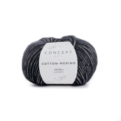Katia Concept Yarn ::Cotton-Merino #108:: Black