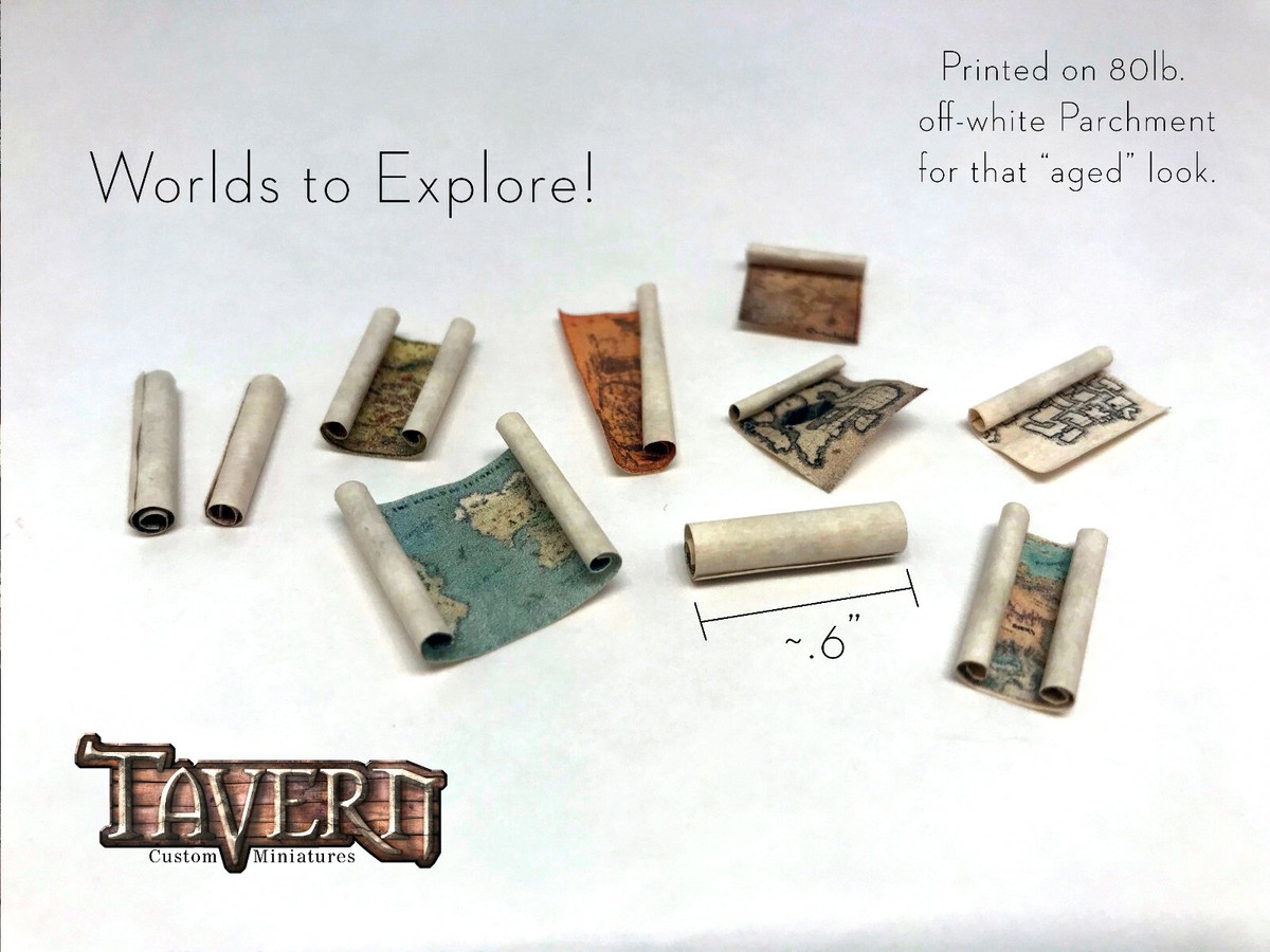 Pacchetto Da 10 Mappe In Miniatura Fatte A Mano - Foto 3