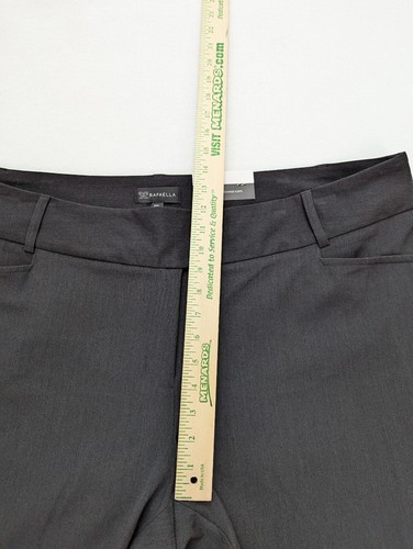 Rafaella Women's Dress Pants Size 22W Short Dark Gray Curvy Boot NEW - Picture 11 of 18