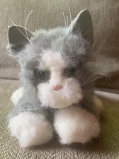 VTG Furreal Friends Kitten Grey Cat Tiger Electronics 2002 Works-Purrs