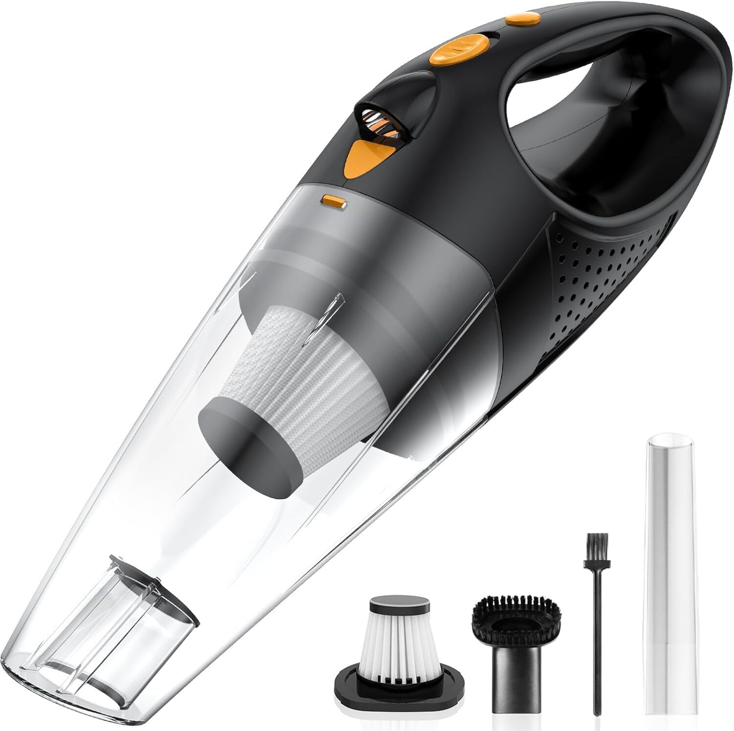 Handheld Vacuum Cordless with 2 Filters, Car Vacuum Cleaner High Power with F...