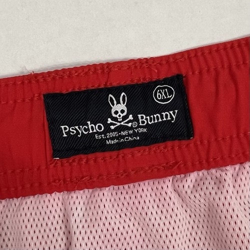 NWT Psycho Bunny Men’s 6XL Red Spice 9” Lined Swim Trunks Shorts $160 MSRP - Picture 4 of 9