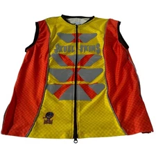 Skull Skins Reflective Safety High-Vis Vest Duel Zipper Size Medium