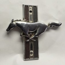 Vintage Mustang Emblem Badge Left Side With Holes Car Ford