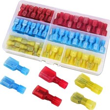 100PCS Wire Connectors,Crimp Connectors Insulated Wire Connecto male female Butt