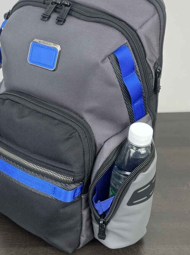 TUMI ALPHA BRAVO Navigation Backpack Bag Business Sports Gray Blue 232793 View 6