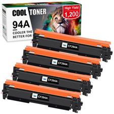 4PK CF294A 94A Toner Cartridge for HP LaserJet Pro M118dw MFP M148dw M148fdw