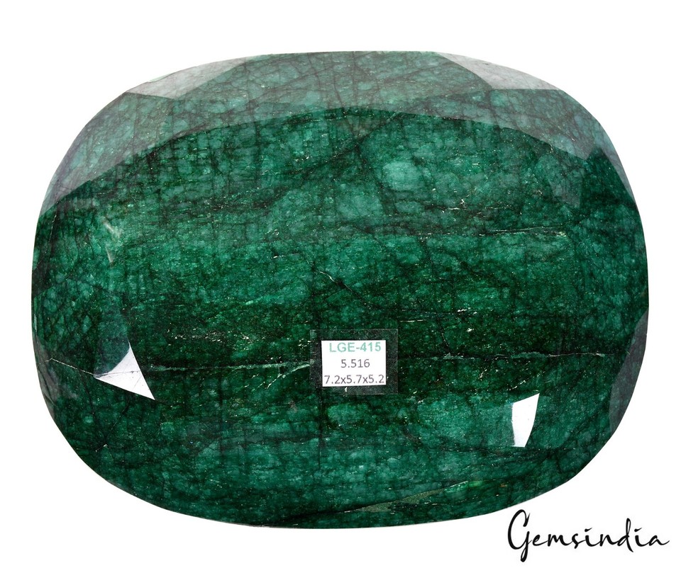 Large Natural Green Emerald 5.5 kilo Oval Cut Faceted Earth Mined Huge ...