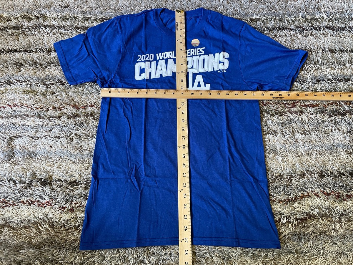 【Mサイズ】Fanatics MLB Los Angeles Dodgers MLB LA Dodgers 2020 World Series Champions Fanatics Blue T