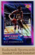 2017 Donruss #4 Wilt Chamberlain Lakers  Retro Series Green Flood