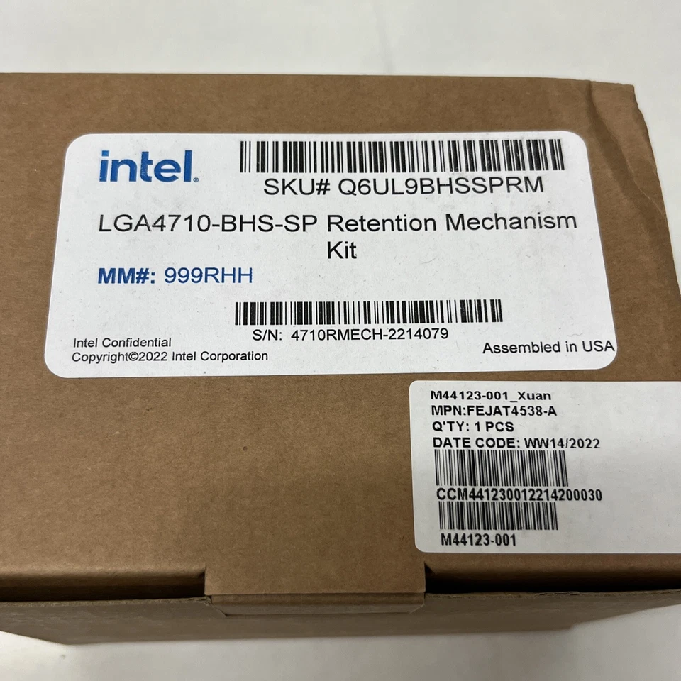 Intel LGA4710-BHS-SP Retention Mechanism Kit - Image 2 of 2