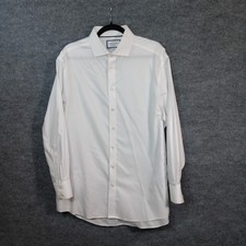 Charles Tyrwhitt Dress Shirt White Cotton Classic Fit Button Up Formal Non Iron