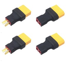 2 Pairs XT90 to T-Plug Connector RC Male Female Adapter for RC Car Plane Lipo
