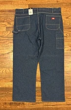 NWT 44X31 DICKIES INDUSTRIAL CARPENTER JEANS LU20 RINSED INDIGO BLUE