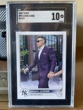 Aaron Judge 2022 Topps Purple In Suit SSP Card #99 SGC / PSA 10 GEM MT MLB MVP