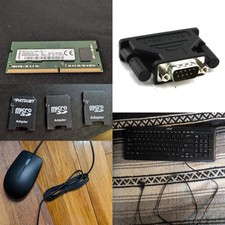 Laptop Accessory Bundle   Keyboard, Mouse, 4GB RAM, DB9 Adapter, SD Adapter