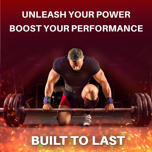HeavyDuty Gewichtheben Handgelenkbandagen mit Daumenschlaufe für Powerlifting & Training - Bild 6 von 9