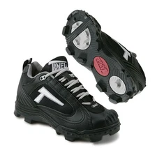 Tanel 360 REV-D Low PT Baseball/Softball Cleats - Black - (M) 4.0 / (W) 5.5