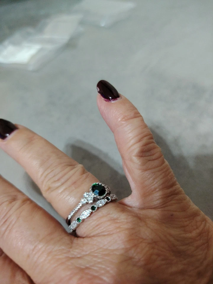 Coppia Anelli Placcato Argento - Immagine 3 di 4