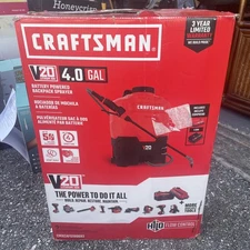 CRAFTSMAN 20V* Lithium-ion Battery Powered 4 Gallon Backpack Sprayer